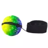 LEAN TOYS Bola saltitante com elástico, sensorial, com saliências, colorida, 6 cm