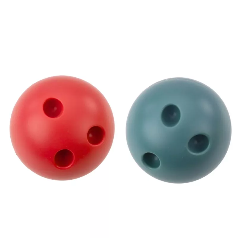 LEAN TOYS Conjunto de bowling com gatos para crianças, 10 pinos de bowling, 2 bolas coloridas