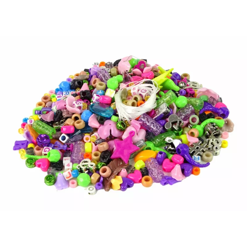LEAN TOYS Conjunto de criação de pulseiras contas pingentes bijutaria unicórnio