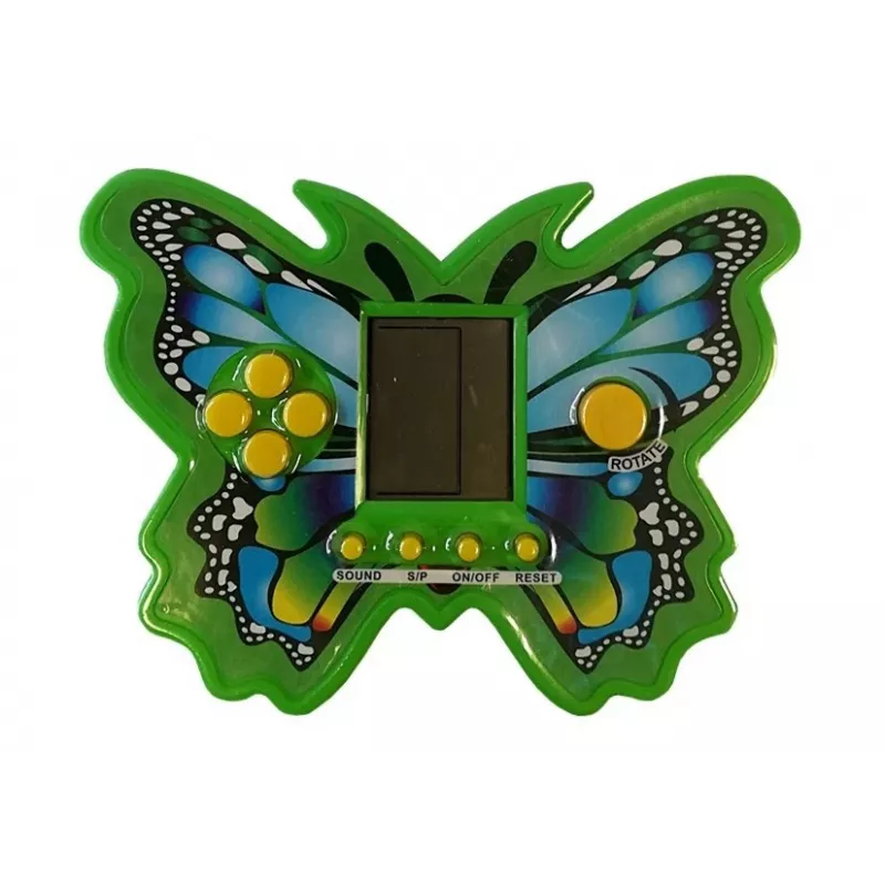 LEAN TOYS Brick Game Tetris Butterfly Verde