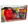 LEAN TOYS Conjunto de brigada extintor máscara de água capacete vermelho