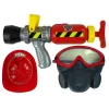 LEAN TOYS Conjunto de brigada extintor máscara de água capacete vermelho