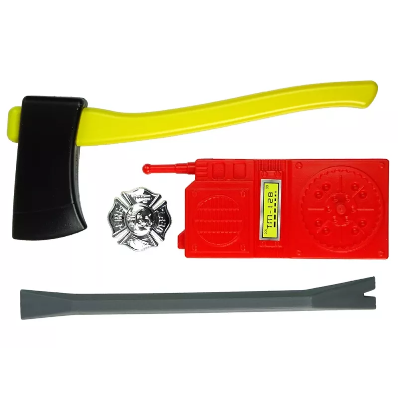 LEAN TOYS Conjunto de brigada extintor máscara de água capacete vermelho