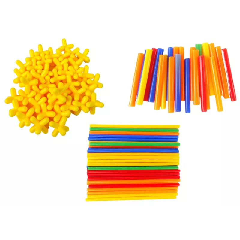 LEAN TOYS Blocos de Construção Conjunto Palhinhas de Construção