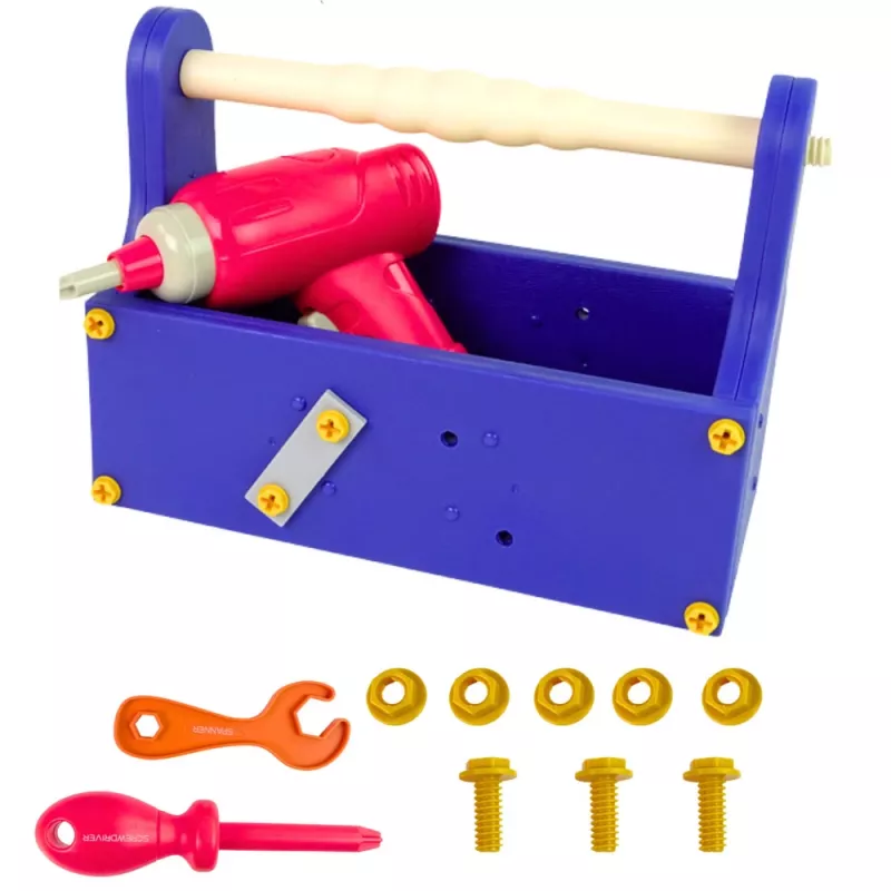 LEAN TOYS Blocos de Construção numa Caixa Kit DIY com Chave de Fendas