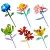 LEAN TOYS blocos de construção flor individual com caule mix colorido 71-106 peças