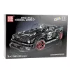 LEAN TOYS Blocos de construção carro desportivo Mustang Hoonicorn V2 conjunto - 3201 peças, escala 1:8, plástico ABS