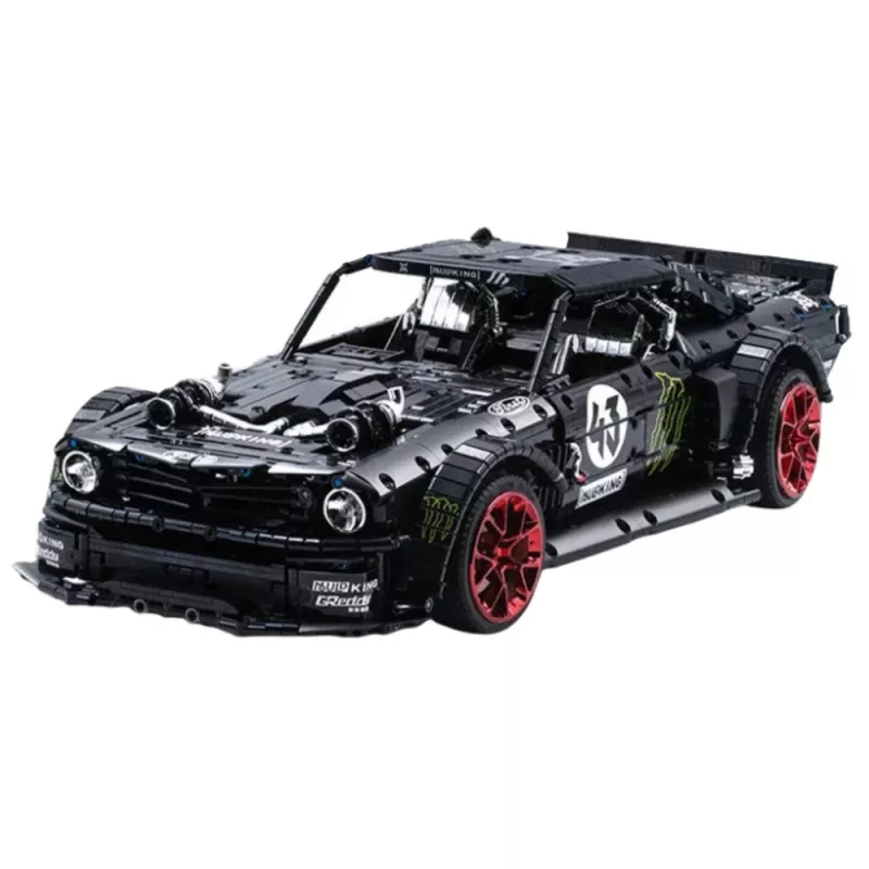 LEAN TOYS Blocos de construção carro desportivo Mustang Hoonicorn V2 conjunto - 3201 peças, escala 1:8, plástico ABS