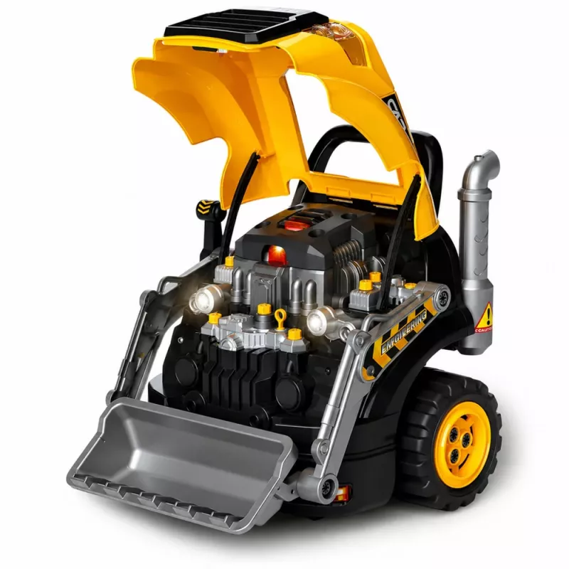 Bulldozer escavadora desmontável LEAN TOYS - Pequeno Faz-Tudo com luzes, sons e efeito de vapor (3+ anos)