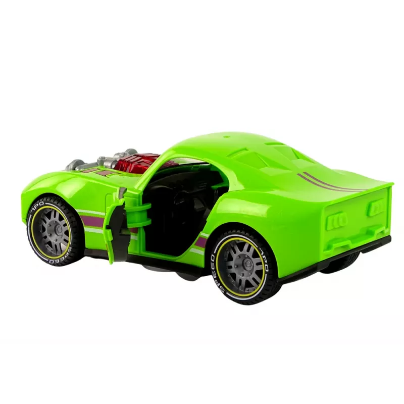 LEAN TOYS Carro 1:14 Verde Desportivo Som Luz Veículo