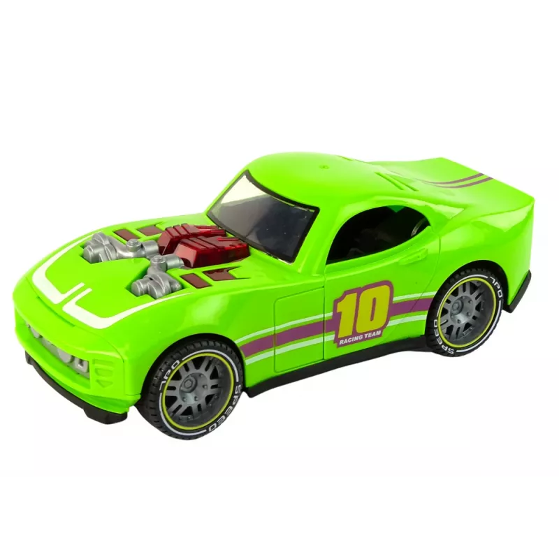 LEAN TOYS Carro 1:14 Verde Desportivo Som Luz Veículo