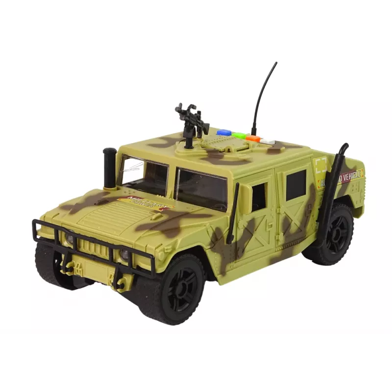 LEAN TOYS Carro Militar Veículo de Fricção Camuflagem Areia Luz Sons