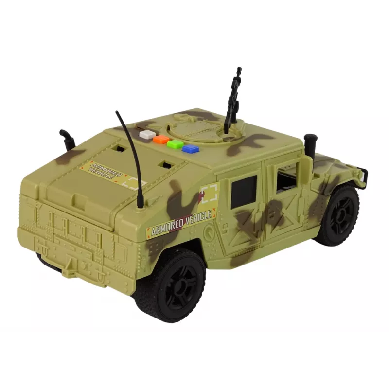 LEAN TOYS Carro Militar Veículo de Fricção Camuflagem Areia Luz Sons