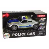 LEAN TOYS Carro Polícia 1:14 Luzes Sons Prateado