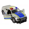 LEAN TOYS Carro Polícia 1:14 Luzes Sons Prateado