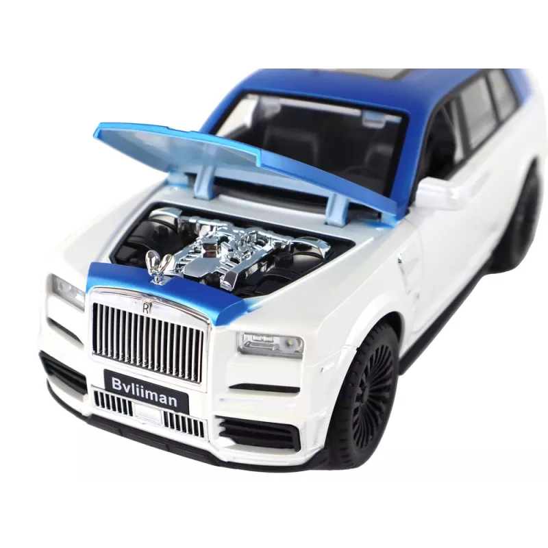 LEAN TOYS Carro R/C 1:20 Branco e Azul Telecomandado