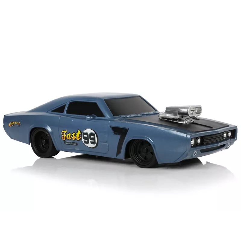 LEAN TOYS Carro R/C desportivo Sticker 1:20 cinzento piloto