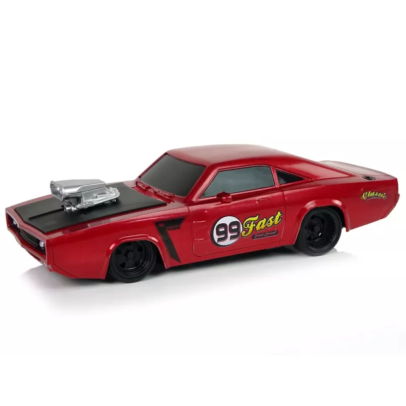 LEAN TOYS Carro R/C desportivo Sticker 1:20 vermelho piloto