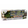 LEAN TOYS Carrinho de Reboque com Motor de Mola e Mala para Carros Verdes