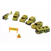 LEAN TOYS Carrinho de Reboque com Motor de Mola e Mala para Carros Verdes
