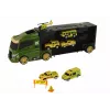 LEAN TOYS Carrinho de Reboque com Motor de Mola e Mala para Carros Verdes