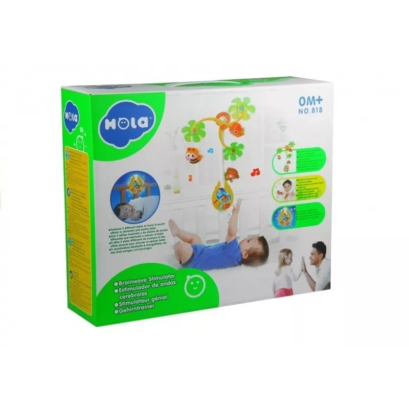 LEAN TOYS Carrossel caixa de música chocalhos para bebés