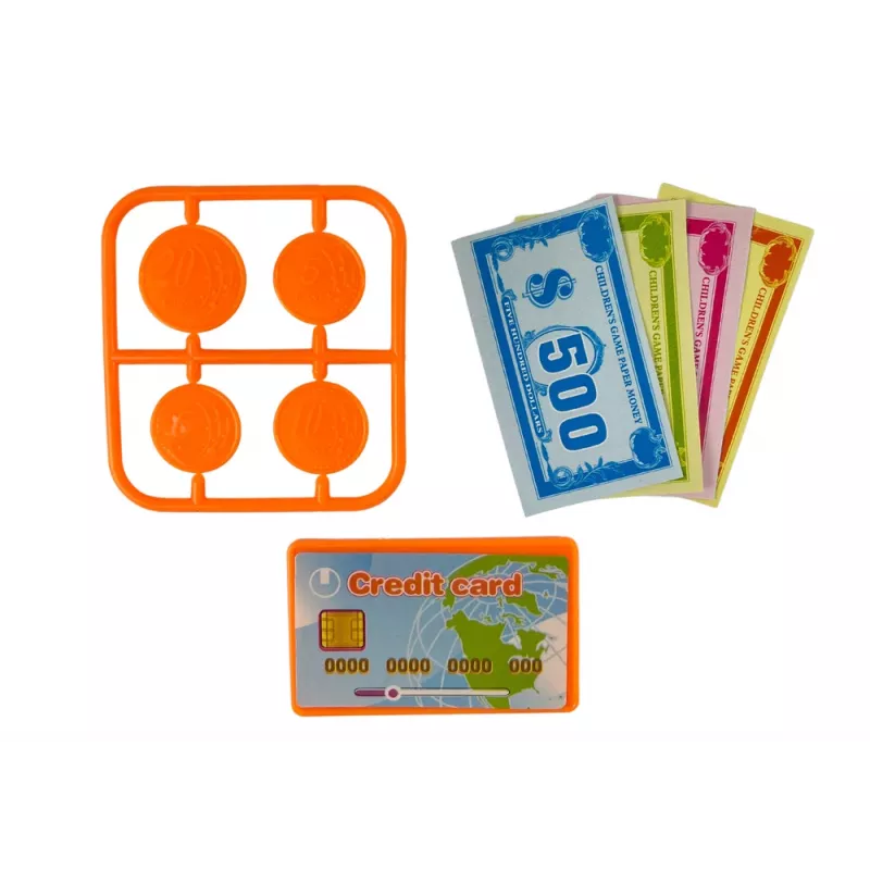 LEAN TOYS Caixa registadora com balança para embalagens de bolachas, pilha e scanner