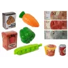 LEAN TOYS Brinquedo de caixa registadora conjunto de loja com terminal de som e microfone – Conjunto interativo de faz de conta para crianças a partir dos 3 anos