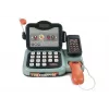 LEAN TOYS Brinquedo de caixa registadora conjunto de loja com terminal de som e microfone – Conjunto interativo de faz de conta para crianças a partir dos 3 anos
