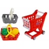 LEAN TOYS Caixa registadora com carrinho de compras, cestos e acessórios | Conjunto de faz de conta de 35 peças com calculadora funcional, scanner iluminado, microfone, carrinho de compras e cesto | Para crianças a partir dos 3 anos
