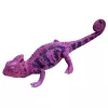 LEAN TOYS figura de borracha de camaleão extensível realista réptil roxo 14 cm