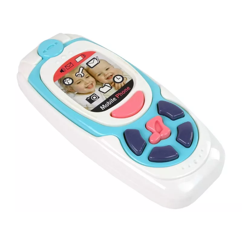 LEAN TOYS Telemóvel de aprendizagem para crianças Melody azul