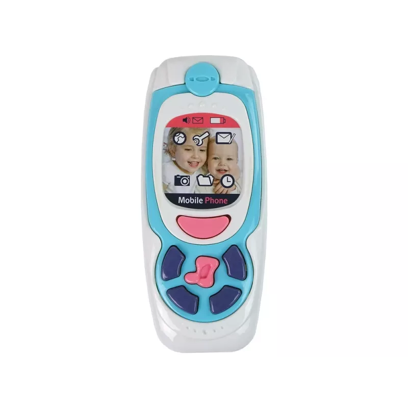 LEAN TOYS Telemóvel de aprendizagem para crianças Melody azul
