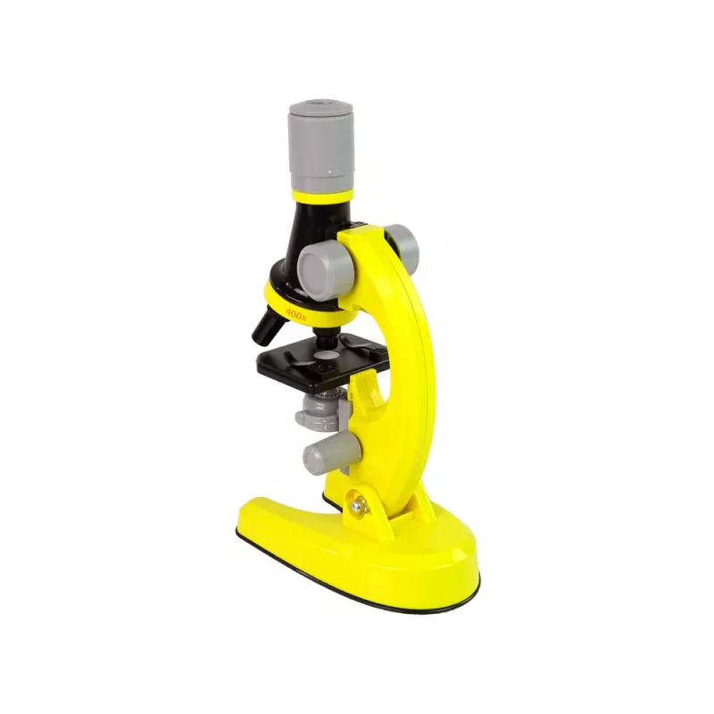 LEAN TOYS Microscópio Infantil Conjunto Educativo Amarelo