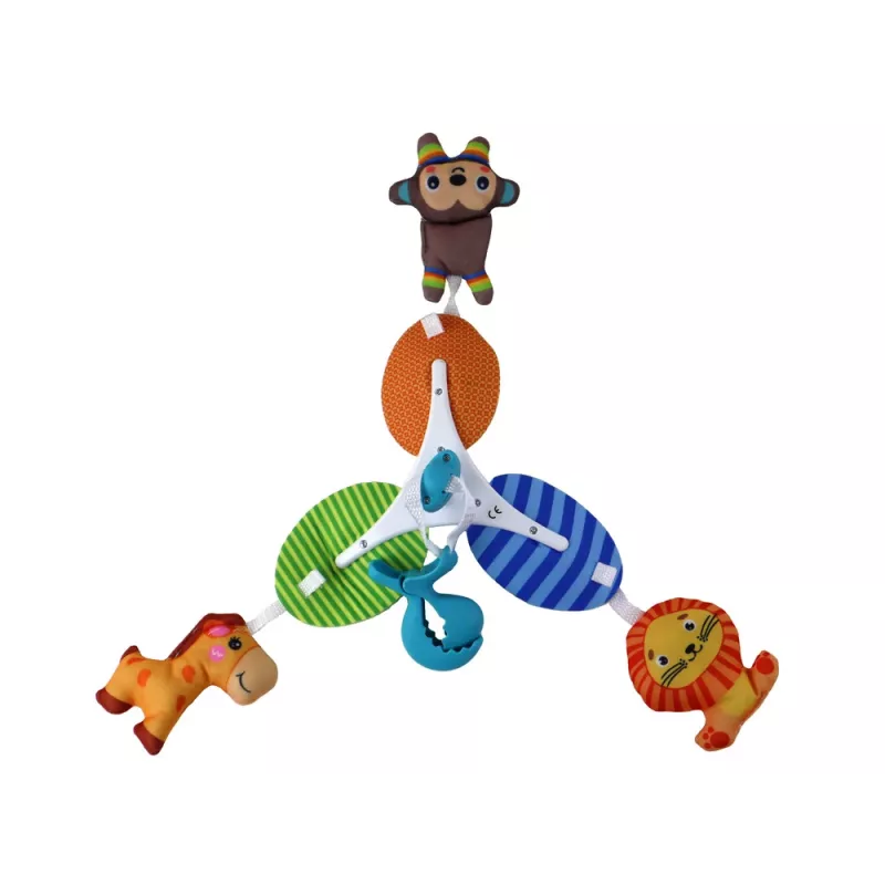 LEAN TOYS Móbil Infantil Clip de Animal Portátil