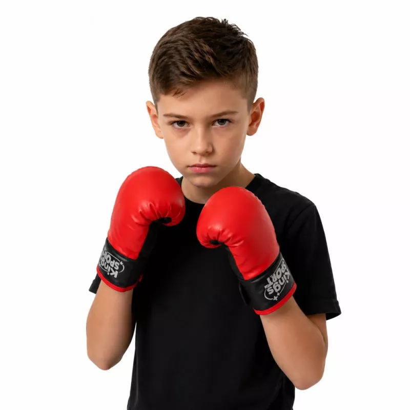 Conjunto de saco de boxe para criança LEAN TOYS com luvas de Muay Thai 65x22cm L