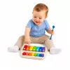 LEAN TOYS Xilofone-piano infantil, instrumento musical colorido 2 em 1 com baqueta