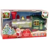 LEAN TOYS Locomotiva de Natal Luzes Som Verde a Pilhas