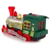 LEAN TOYS Locomotiva de Natal Luzes Som Verde a Pilhas