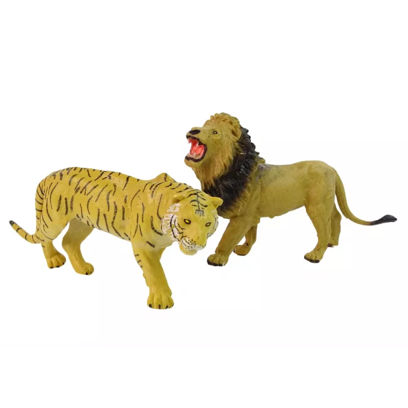 LEAN TOYS Conjunto de Veículos Animais de Circo Camião + Carro com Atrelado