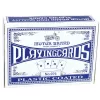 Cartas de jogar clássicas com revestimento de plástico azul LEAN TOYS - tamanho póquer, 54 cartas, resistentes a salpicos