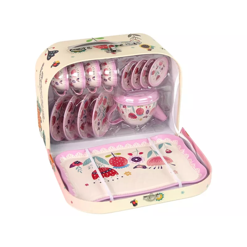 LEAN TOYS Conjunto de Café e Chá em Mala