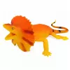LEAN TOYS Collared Lizard Figura de borracha esticável realista 19cm