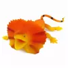LEAN TOYS Collared Lizard Figura de borracha esticável realista 19cm