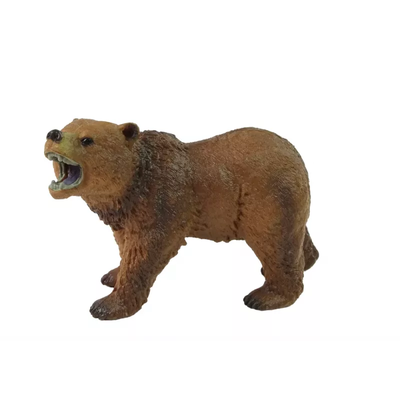 LEAN TOYS Figura de Coleção Urso-pardo Animais do Mundo