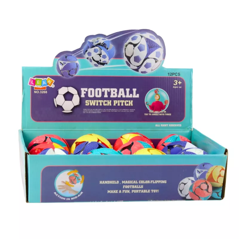 LEAN TOYS bola de malabarismo LED com mudança de cor 8 cm multicolor