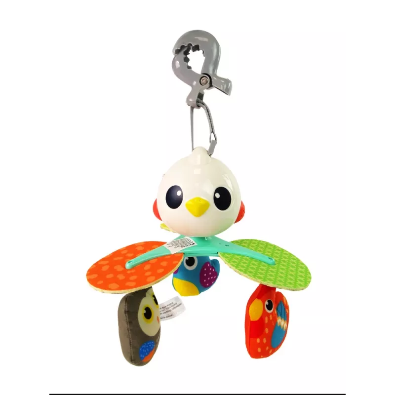 LEAN TOYS Carrossel de Melodias Pássaros Coloridos para Berço e Carrinho de Bebé