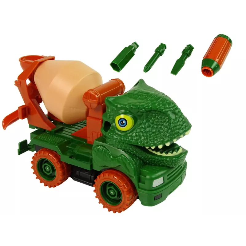 LEAN TOYS Betoneira dinossauro Unwrecker acessório verde