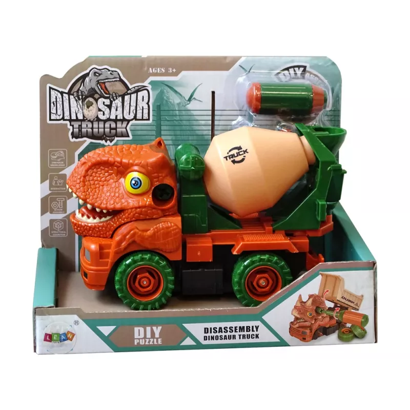 LEAN TOYS Betoneira dinossauro Unwrecker acessório laranja