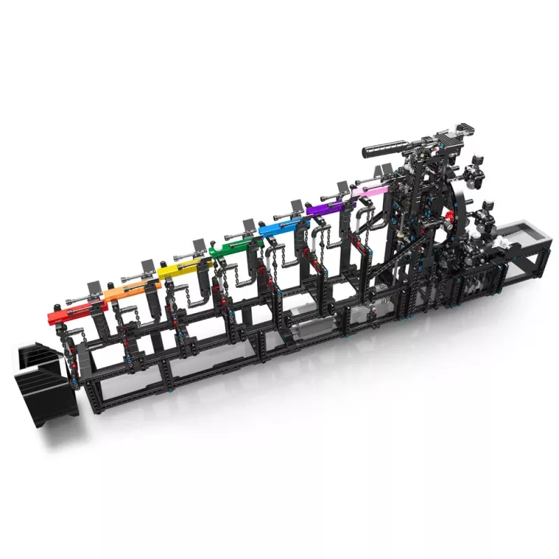 LEAN TOYS Blocos de construção pista de bolas com motor elétrico 2520 peças